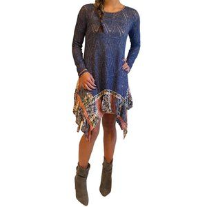 Blue Handkerchief Dress by ODDY - Size Small